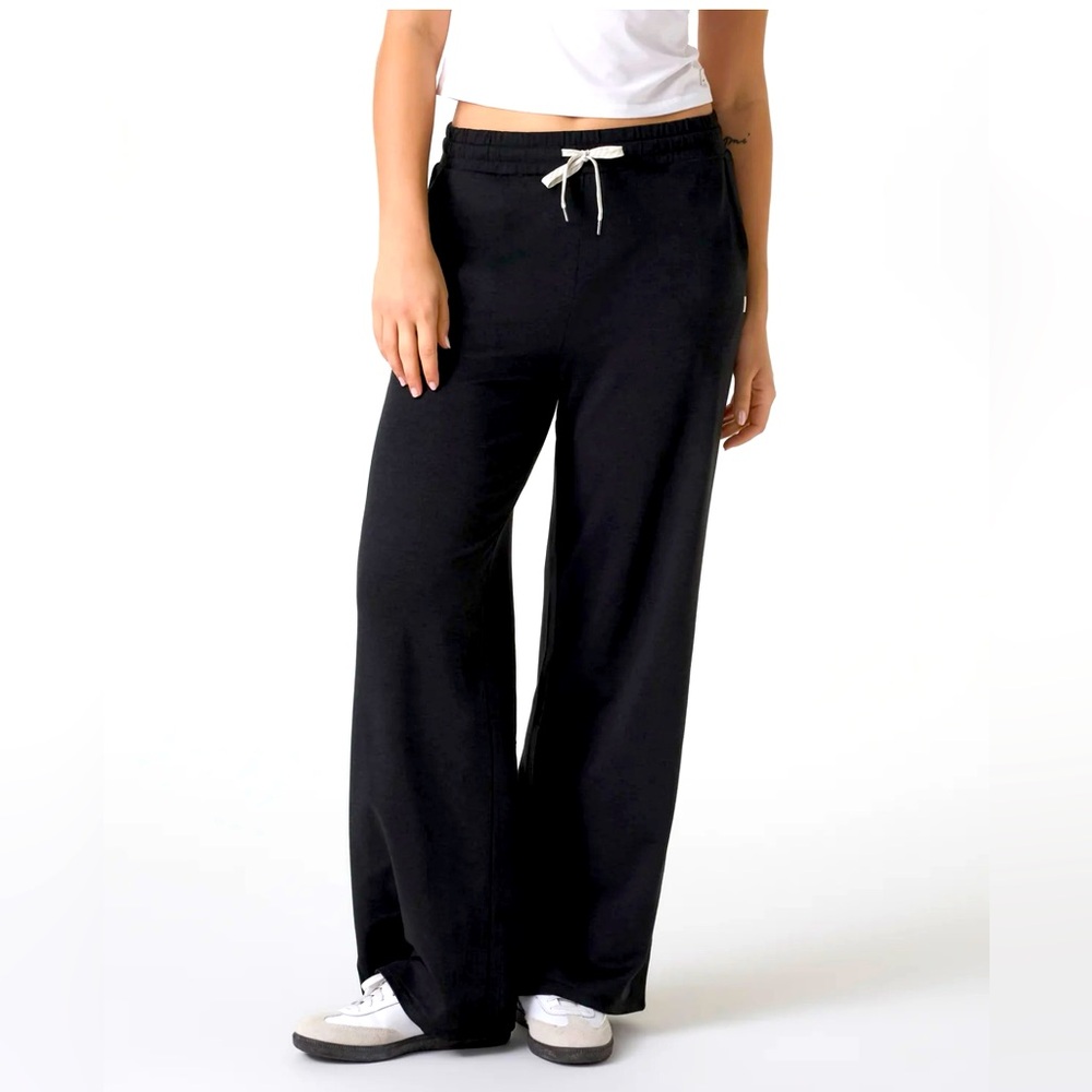 NWOT Vuori Halo Wide Leg Joggers Black XL - Picture 6 of 10
